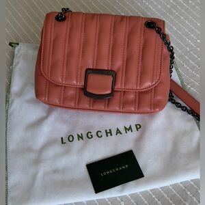 Longchamp brioche leather bag